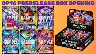 OP16 PRERELEASE BOX OPENING