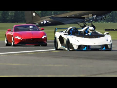 Ferrari Roma vs Lamborghini SC20 at Top Gear