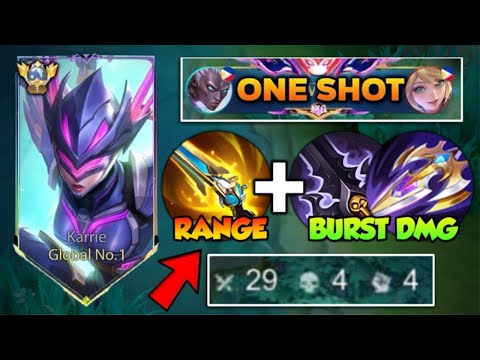 29 KILLS KARRIE NEW BROKEN BUILD IS FINALLY HERE!!😱💀 ( PLS ABÚSE THIS NEW BUILD! ) - MLBB
