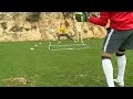 MONACO : Awesome goalkeeper training technique.