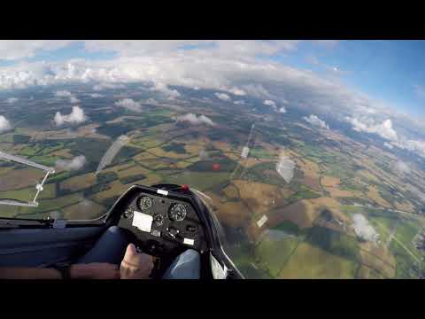 Glider Aerobatic Flight - Lasham Airfield ASK21 (full flight)