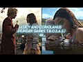 lucy and coriolanus scenepack [4k] (hunger games: the ballad of songbirds and snakes)