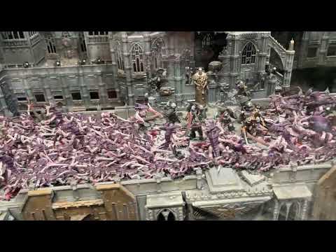 Retreat From Kitsu VII - Warhammer World Diorama (Raven Guard v Tyranids)