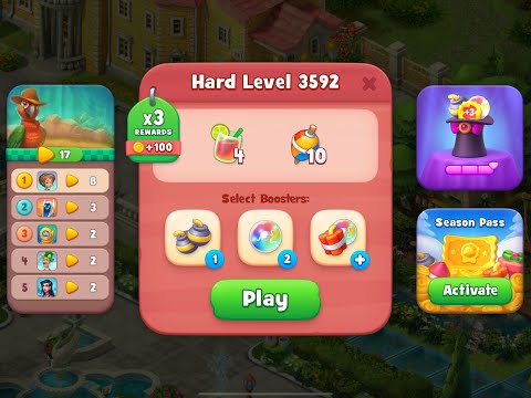 Gardenscapes Level 3592