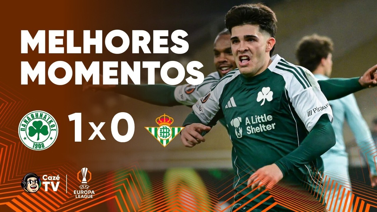 MELHORES MOMENTOS: PANATHINAIKOS 1 X 0 REAL BETIS | EUROPA LEAGUE 2025/2026 | OITAVAS DE FINAL