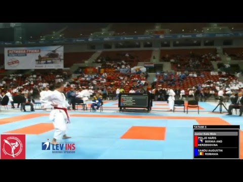 Poljo Haris vs Sandu Augustin _ Balkan Karate Championships 2014