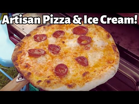 Delicious Pizza & Ice Cream Made By A Super Talented Artisan Baker & Ice Cream Maker! | Street Food