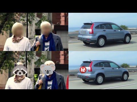 動いている人の顔や物にモザイク・ボカシをかけます イメージ1