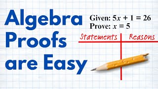 How to Write Algebraic Proofs | Full Lesson