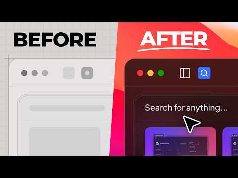Everything you need to Design macOS Apps EXACTLY like Apple (beginner friendly)