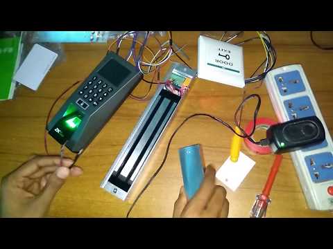 Zkteco F18 Time attendance access control Full installation Part-3