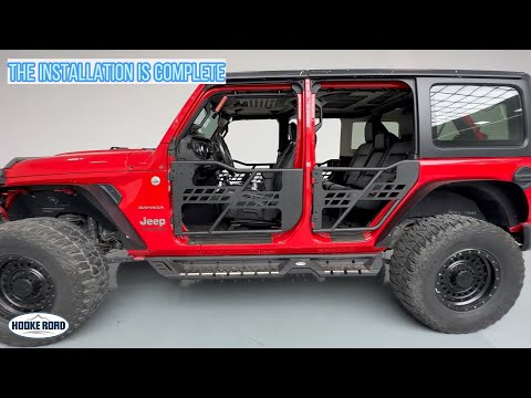 Easy Install Jeep Mods Tubular Half Door Guards for 4 Doors Jeep Wrangler JL Gladiator JT