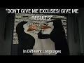 DON T GIVE ME EXCUSES GIVE ME RESULTS In Different Languages Madagascar 2005
