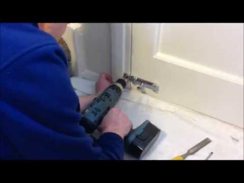 How to fit a door lock / sliding bolt