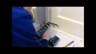How to fit a door lock / sliding bolt