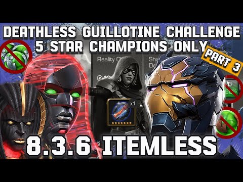 8.3.6 Deathless Guillotine Challenge ITEMLESS With 5 Star Champions