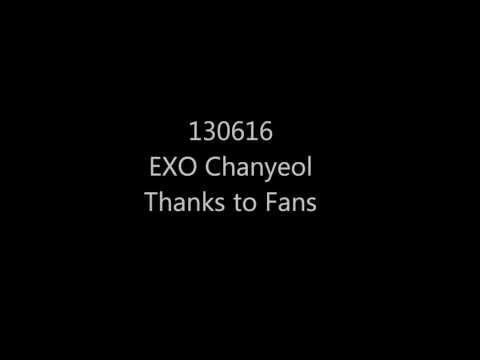 130616 EXO Chanyeol thanks to fans at incheon fansign