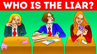 Can You Spot the Liar? Solve These Mystery Riddles! 🔎
