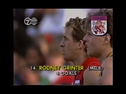 Rod Grinter - Melbourne - 4 goals in the final quarter of 1990 Semi Final v WCE - VFL Park - AFL