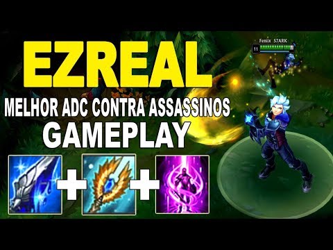 EZREAL ADC DUAS GOTAS E TP - O MELHOR ADC CONTRA ASSASSINOS - EZREAL ADC GAMEPLAY