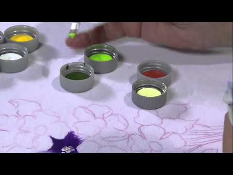 Mulher.com 25/04/2013 Fátima Hespanholeto - Pintura em tecido camiseta Parte 1