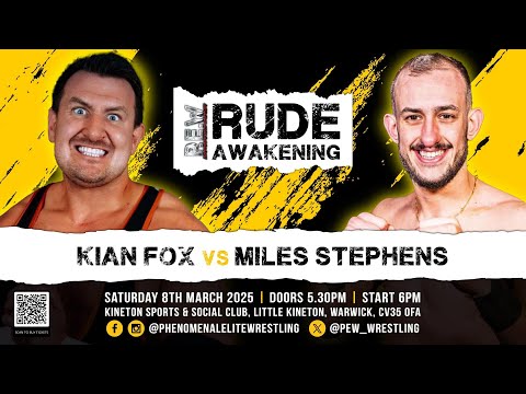 FULL MATCH: Kian Fox Vs Miles Stephens- PEW: Rude Awakening 2025