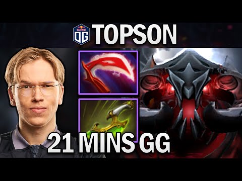 OG.TOPSON SHADOW FIEND - 21 MINS GG - DOTA 2 7.28 GAMEPLAY