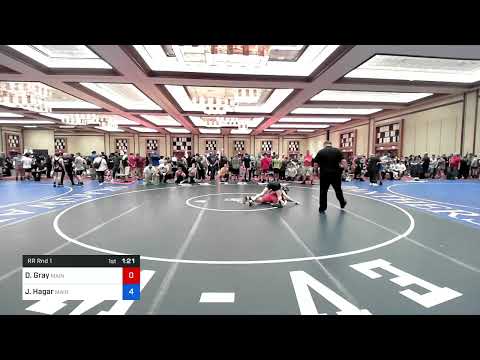 130 Lbs Rr Rnd 1 - Dillon Gray, Maine Trappers Wrestling Club Vs Jakobi Hagar, Maine 8370