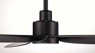 1_Watch A Video About the 60 Casa Vieja Sailplane Matte Black Damp Ceiling Fan with Remote