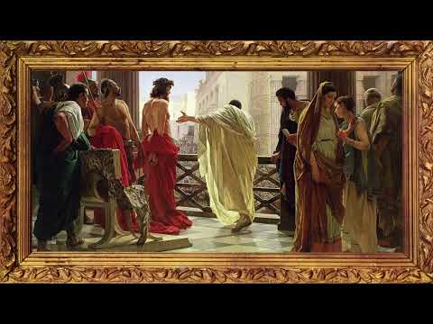 Antonio Ciseri Ecce Homo Behold the Man Christian Painting Golden Frame TV Art Screensaver Wallpaper