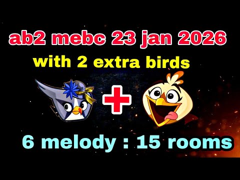 Angry birds 2 mighty eagle bootcamp Mebc 23 jan 2026 with 2 extra birds silver+melody#ab2 mebc today