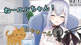【切り抜き】飼い猫のエルちゃんと会話する葉加瀬がかわいい【にじさんじ/葉加瀬冬雪】