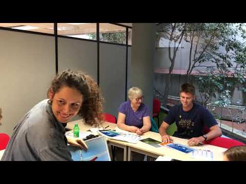 At Spanish lesson of Noelia