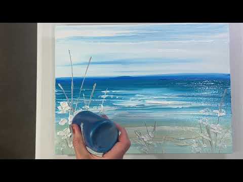 Cornish Flowers and Grasses Seascape Coastal Art