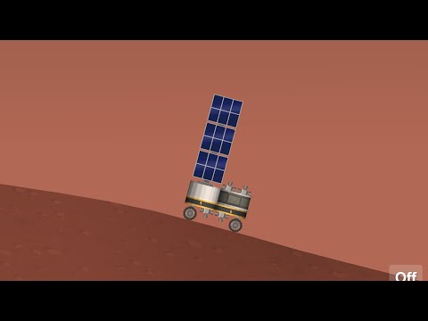 Solar X rocket lands rover on mars