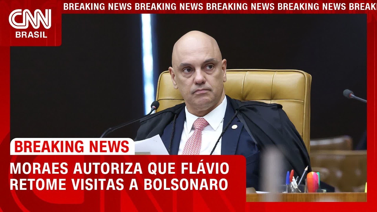 Moraes autoriza que Flávio retome visitas a Jair Bolsonaro | LIVE CNN