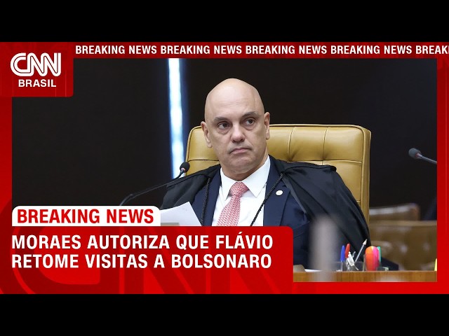 Moraes autoriza que Flávio retome visitas a Jair Bolsonaro | LIVE CNN