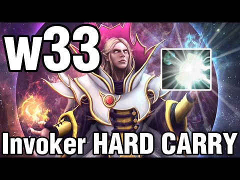INVOKER HARD CARRY! - w33 - Dota 2