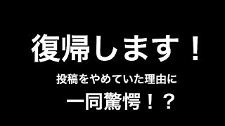 復帰のお知らせ