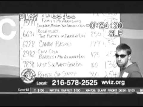 WVIZ Auction 2012 Matt Goodwin wins CocaCola Barbie Dolls