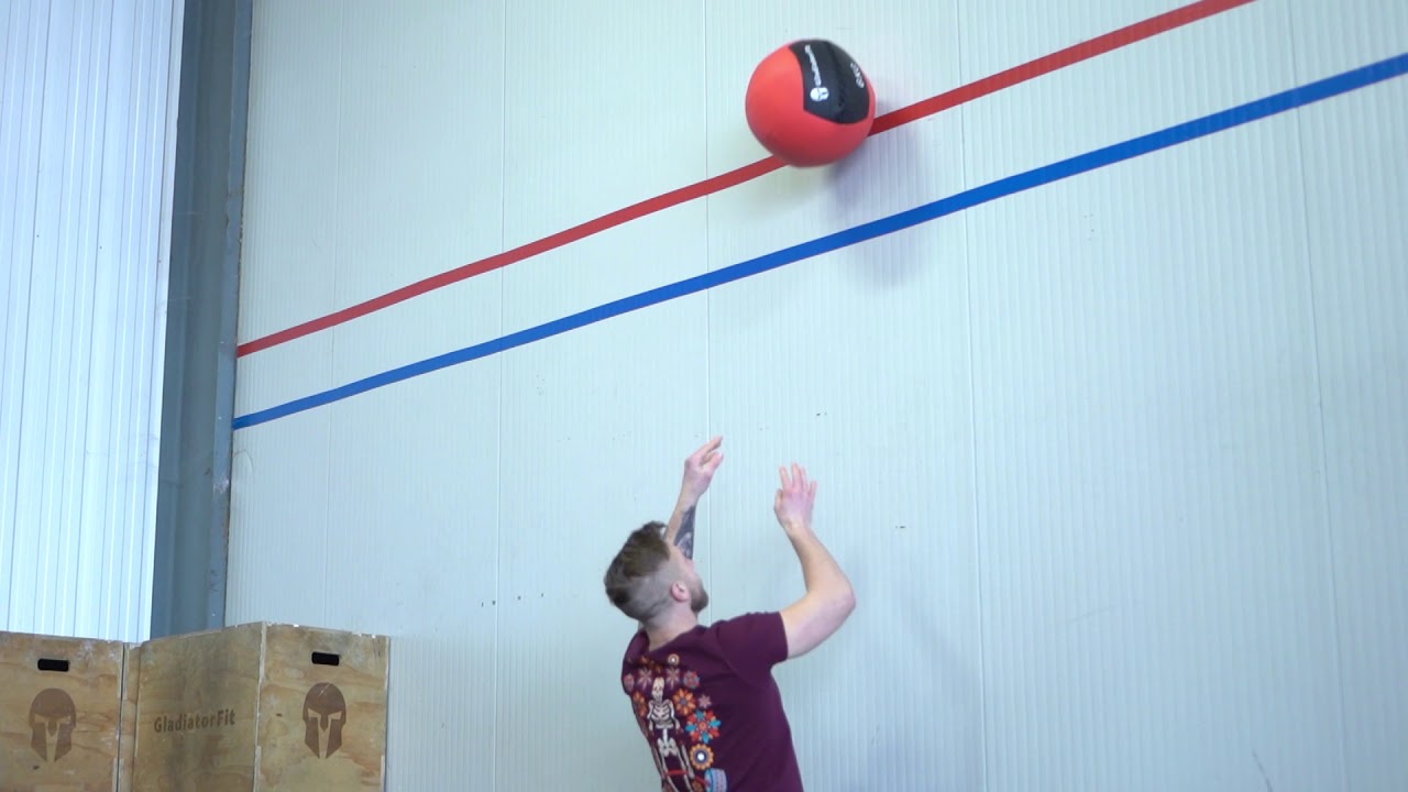 Gladiatorfit Balle médicinale Wall Ball ultra-résistant 12 kg