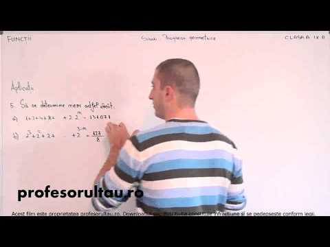 24   cls9   Functii   siruri   progresii geometrice   aplicatii   partea 5 - profesorultau.ro