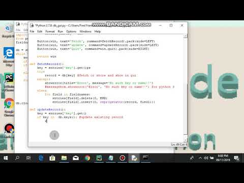 Make A Simple Database Application With Python Tkinter 6cont