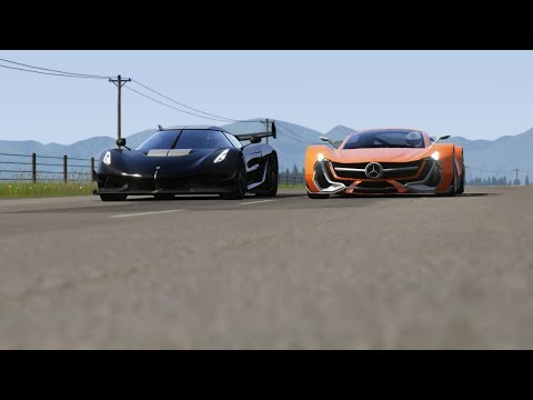 Mercedes-Benz Concept vs Koenigsegg Jesko at Highlands