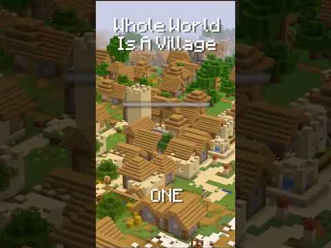 We Generate An Infinite Village In Minecraft #shorts