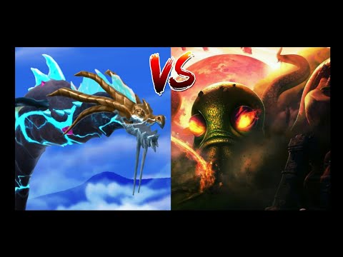 Poseidran vs Octoni | Hungry Dragon