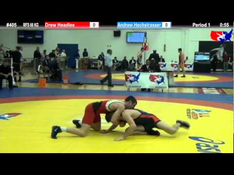 Schultz MFS 60 KG Cons. Round 5: Drew Headlee (Sunkist Kids) vs. Andrew Hochstrasser (Bronco WC)