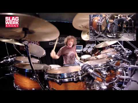 Simon Phillips - drumsolo - Clinic Tour Netherlands April May 2014 -