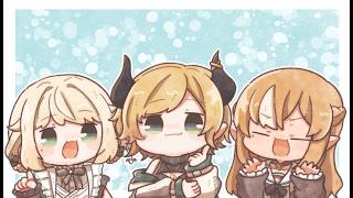 【オフコラボ 】あーんで当てて♡ポテチ味覚チャレンジ📣 【ホロライブ/癒月ちょこ/不知火フレア/風真いろは】