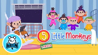 Download lagu 5 Little Monkeys with Aspin And Friends (Lyrics) mp3